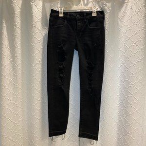 American Eagle Womans black Jeans Size 4 Jeggings Crop